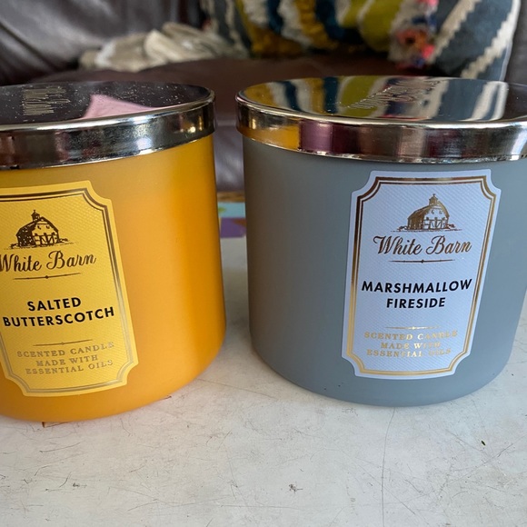 Two 3 wick Bath and Body Works candles